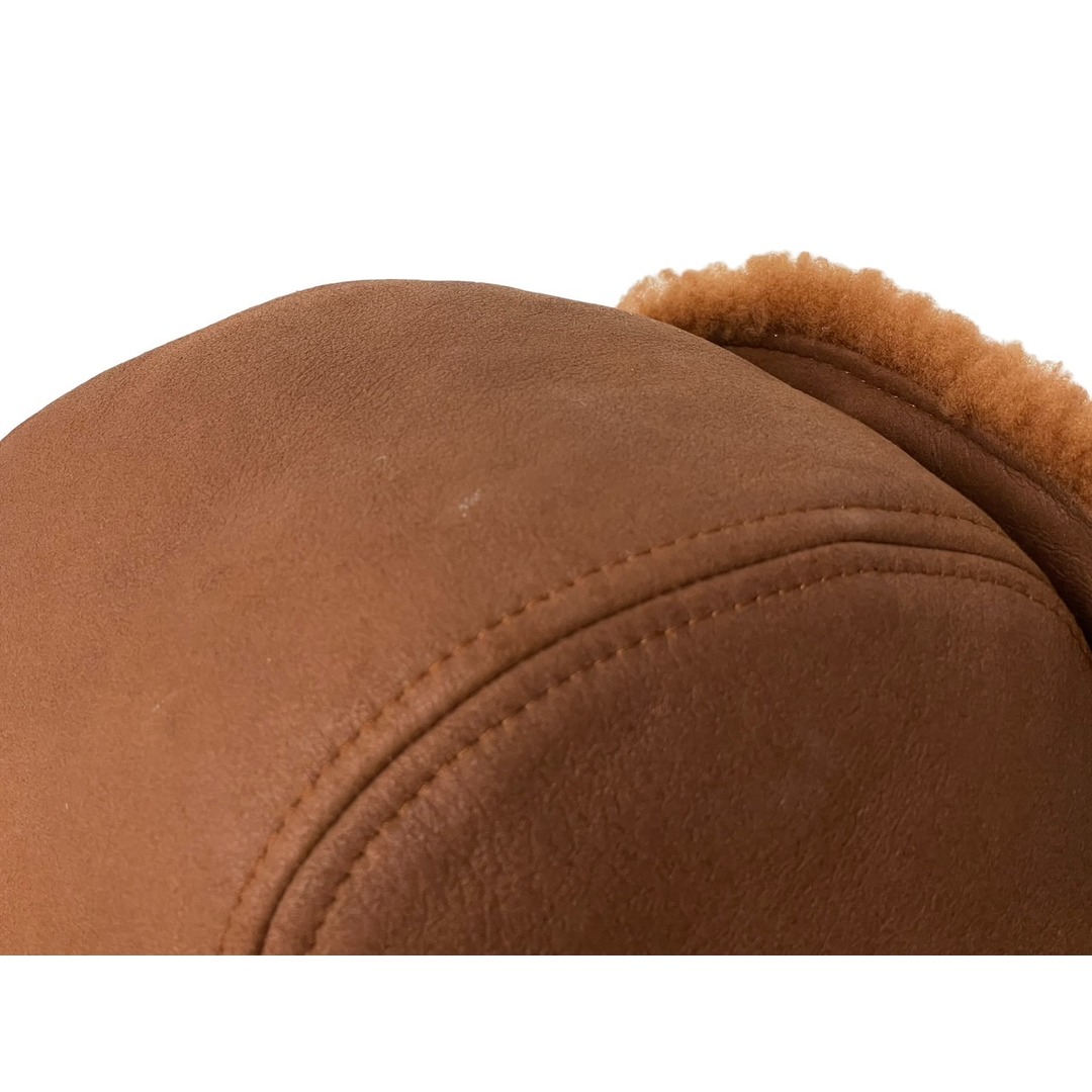 THOM BROWNE(トムブラウン)のTHOM BROWNE NEWYORK トムブラウン パイロットキャップ MHC344X-02821-240 ブラウン サイズS 羊革 イタリア製 美品 中古 63545 メンズの帽子(キャップ)の商品写真