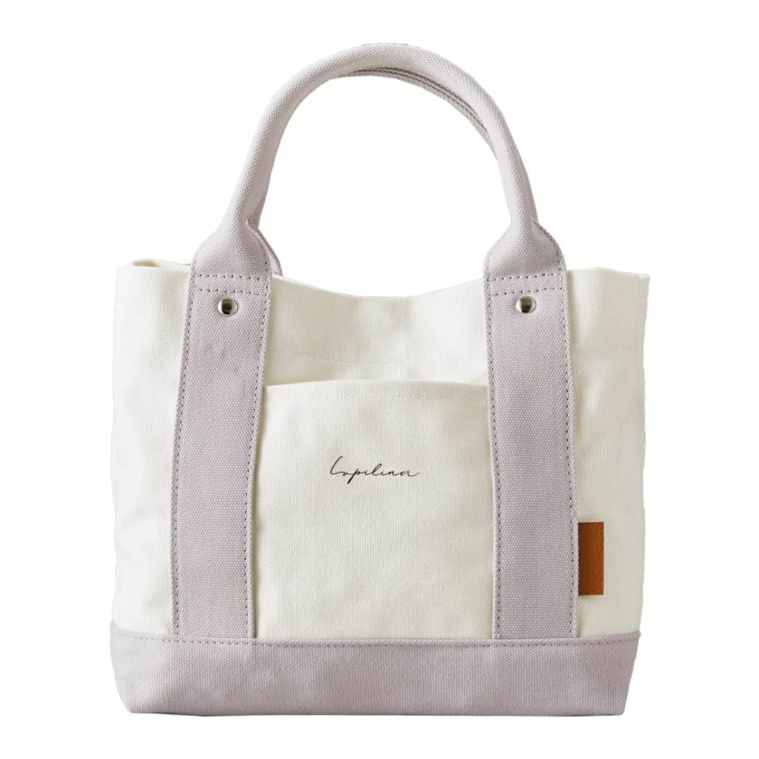 【色: アイボリー×ライトグレー】[Lupilina] トートバッグ 鞄 キャン レディースのバッグ(その他)の商品写真