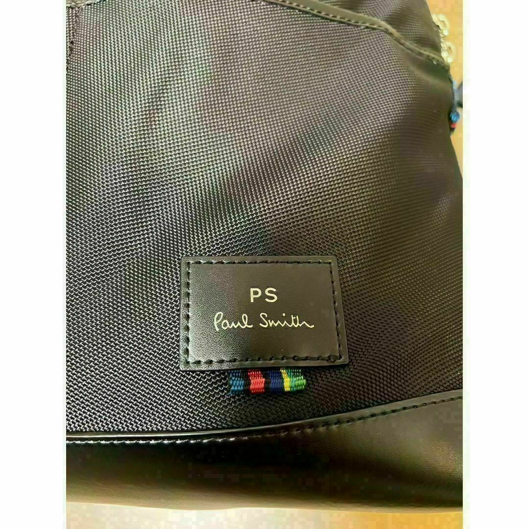 Paul Smith(ポールスミス)の【美品】PS ポールスミス　黒　レザー　リュック メンズのバッグ(バッグパック/リュック)の商品写真