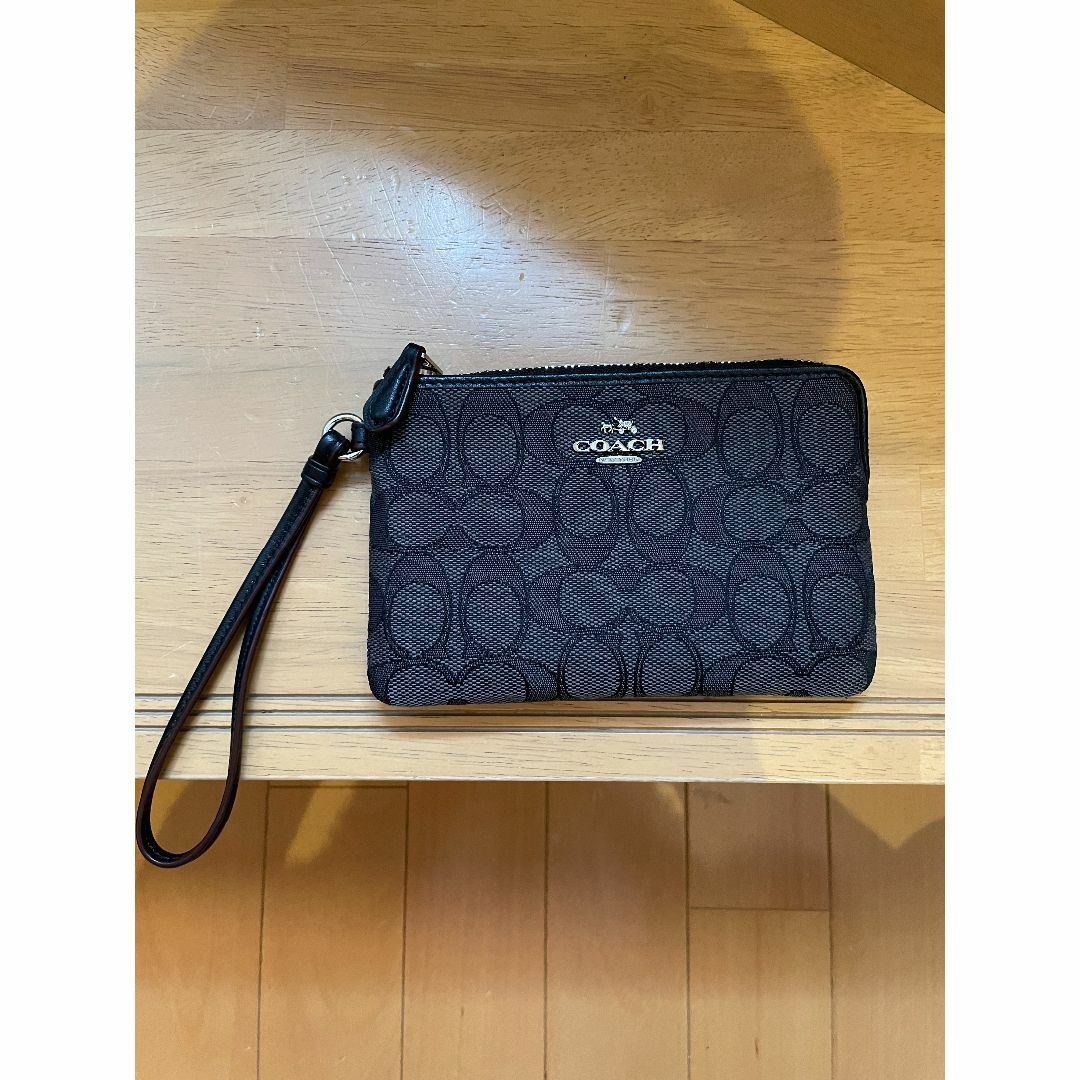 COACH(コーチ)のCOACH／シグネチャー アクセサリーポーチ ブラック 黒 メンズのバッグ(その他)の商品写真