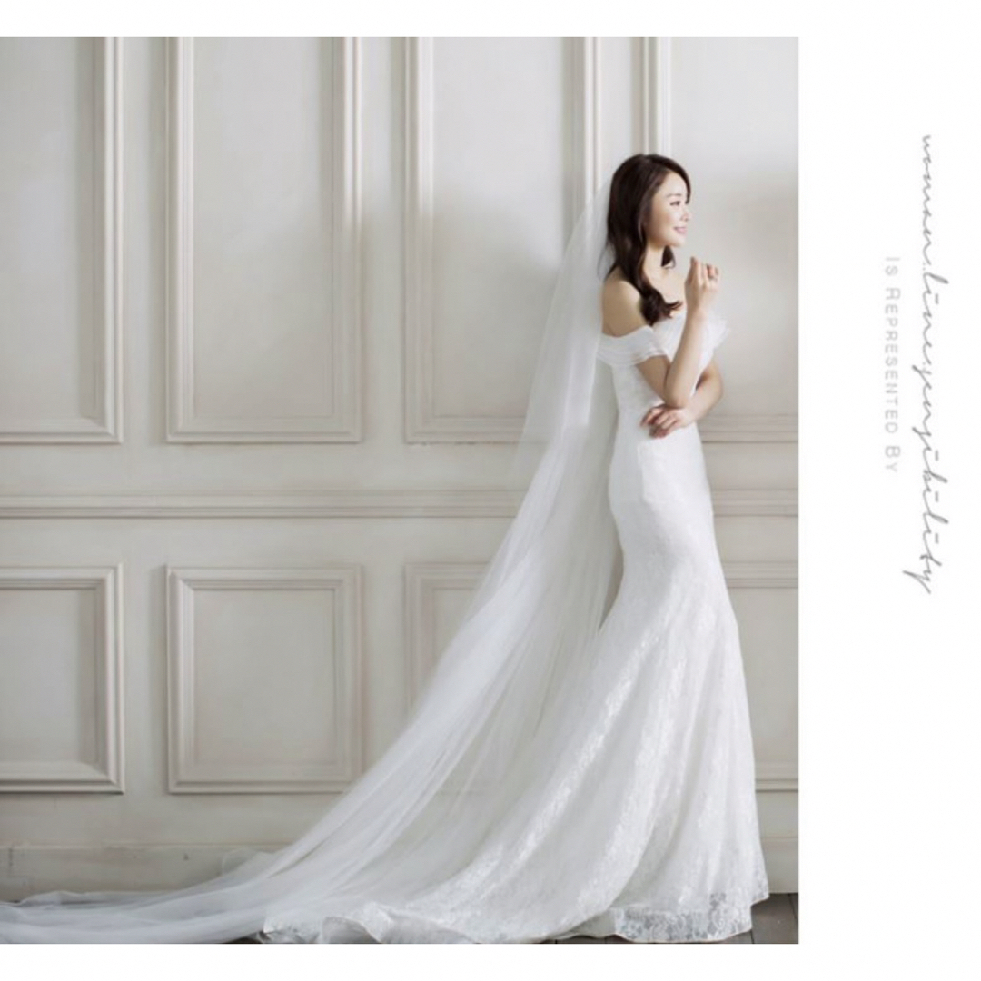 ロングベール　3m レディースのフォーマル/ドレス(ウェディングドレス)の商品写真