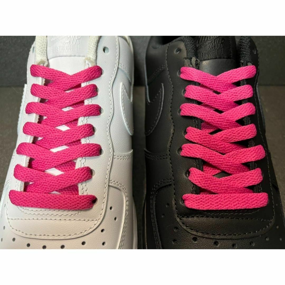 新品 120cm シューレース 靴紐 平紐 くつひも 無地 ピンク ⓵ メンズの靴/シューズ(スニーカー)の商品写真