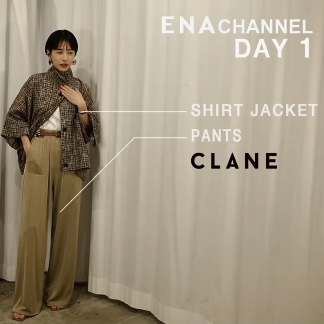 CLANE(クラネ)のCLANEクラネSEE-THROUGHCHECKOVERSHRIT レディースのジャケット/アウター(その他)の商品写真