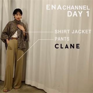 CLANE - CLANEクラネSEE-THROUGHCHECKOVERSHRIT