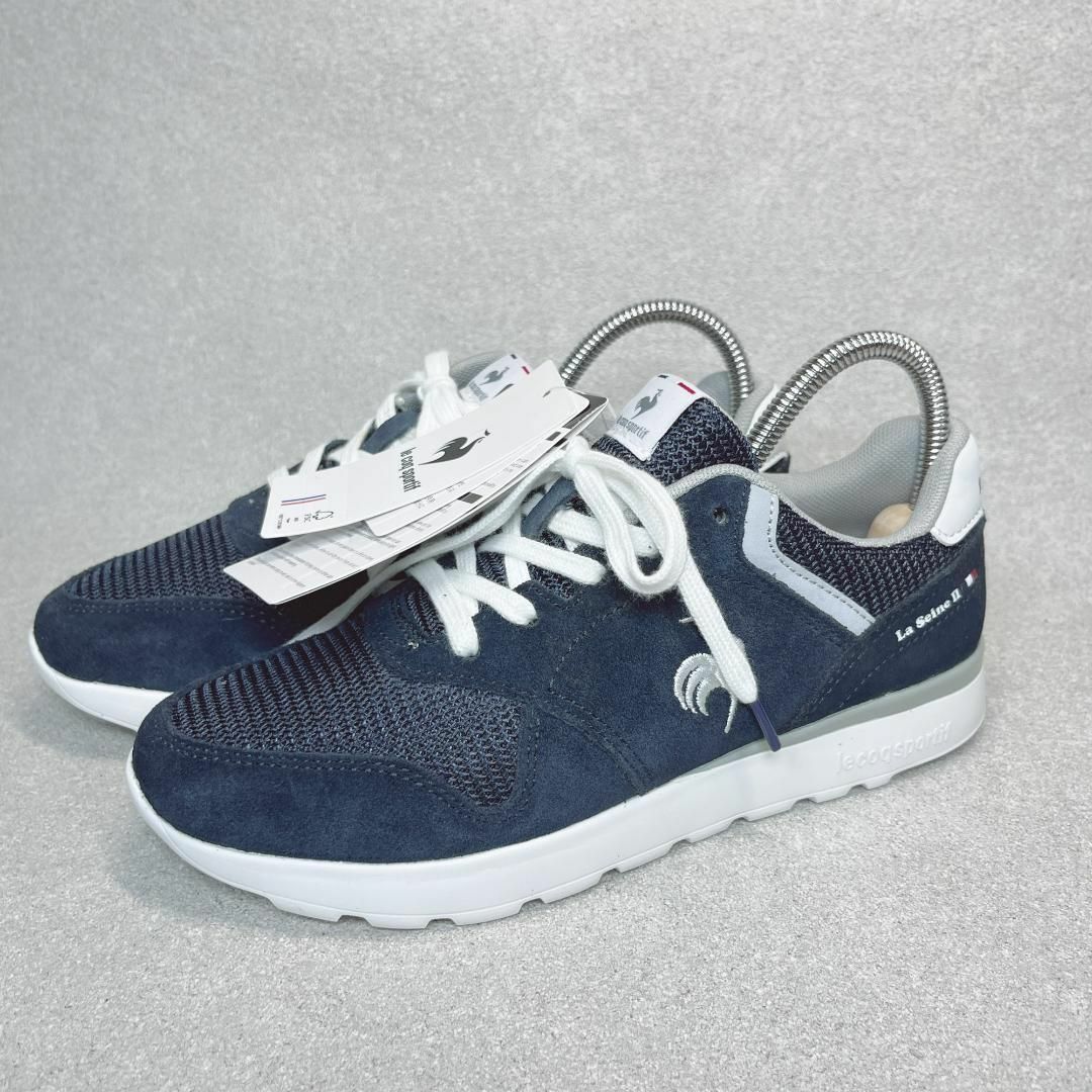 le coq sportif(ルコックスポルティフ)のタグ付き未使用品 ルコックスポルティフ 22.5cm ラセーヌⅡワイドスニーカー レディースの靴/シューズ(スニーカー)の商品写真