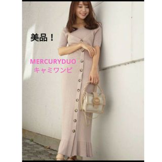 MERCURYDUO - 美品❗MERCURYDUO ハイゲージニット　キャミワンピ　size/FREE❗