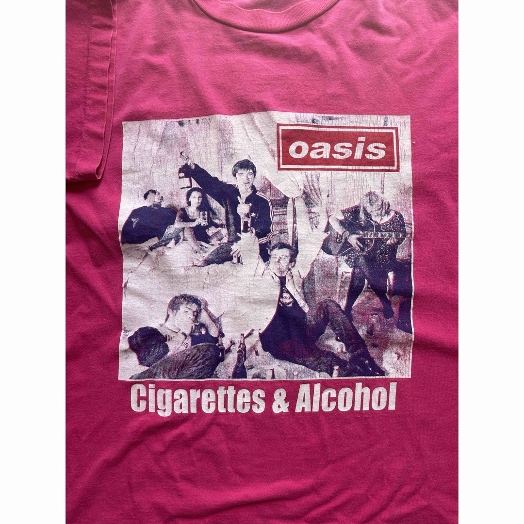 Oasis 当時ブート 2枚タグ cigarettes &alchol Tシャツ メンズのトップス(Tシャツ/カットソー(半袖/袖なし))の商品写真