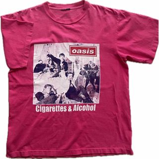 Oasis 当時ブート 2枚タグ cigarettes &alchol Tシャツ(Tシャツ/カットソー(半袖/袖なし))