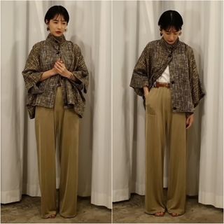 クラネ(CLANE)の新品CLANEクラネBRIGHTJERSEYPANTSジャージーパンツベージュ(その他)