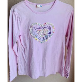 ケーピーボーイ(KP BOY)のKP ミミちゃん 裾レース 長袖 カットソー Ｔシャツ ロンT 150(Tシャツ/カットソー)