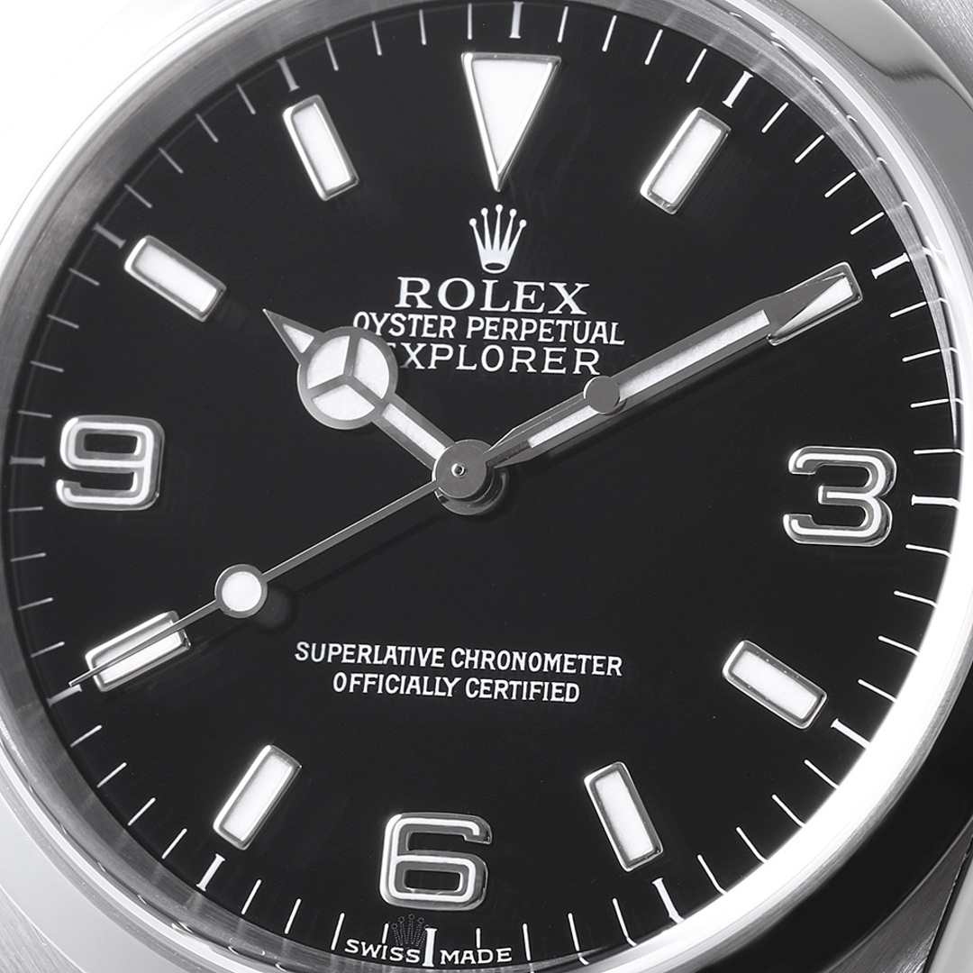 ROLEX(ロレックス)のロレックス エクスプローラーI 114270 ブラック D番 メンズ 中古 腕時計 メンズの時計(腕時計(アナログ))の商品写真