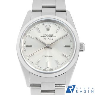 ロレックス(ROLEX)のロレックス エアキング 14000M シルバー バー K番 メンズ 中古 腕時計(腕時計(アナログ))