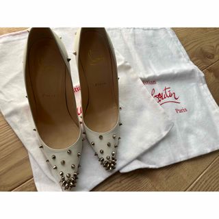 ルブタン Christian Louboutin パンプス ホワイトパンプス