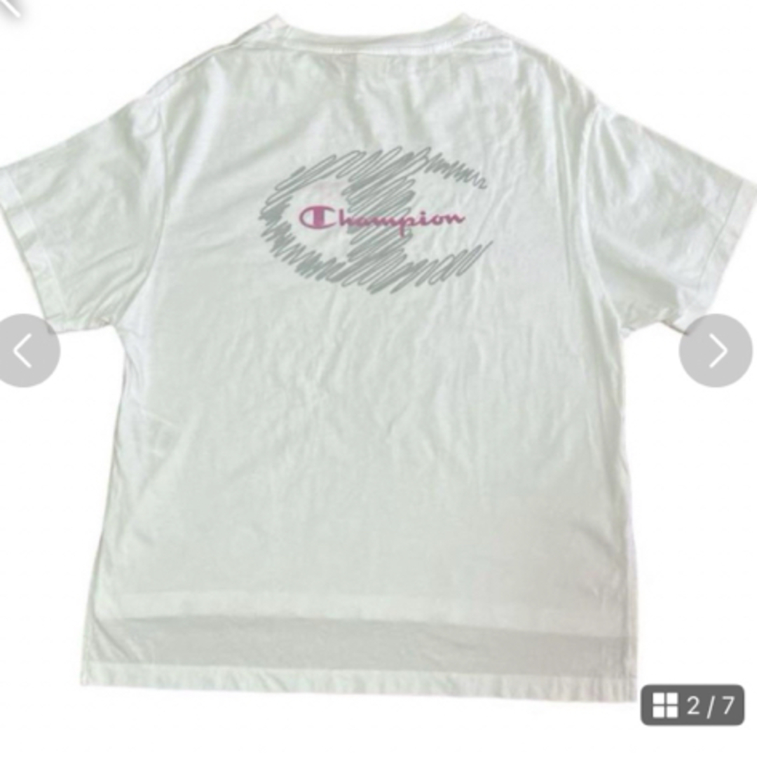 匿名発送❣️⭐️Champion Tシャツ  多分メンズ  ロゴ　バックプリント メンズのトップス(Tシャツ/カットソー(半袖/袖なし))の商品写真