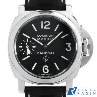 パネライ(PANERAI)のパネライ ルミノールマリーナ ロゴ PAM00005 Q番 メンズ 中古 腕時計(腕時計(アナログ))