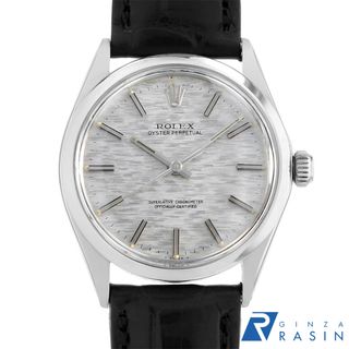 ロレックス(ROLEX)のロレックス オイスターパーペチュアル 1002 シルバー モザイク バー 21番 メンズ アンティーク 腕時計(腕時計(アナログ))