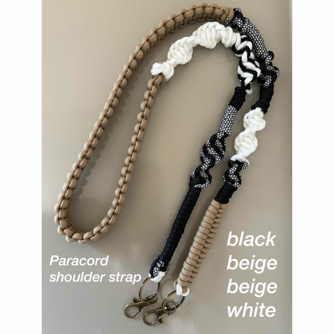 パラコード　スマホストラップ　Paracord shoulder strap ハンドメイドのスマホケース/アクセサリー(スマホストラップ/チャーム)の商品写真