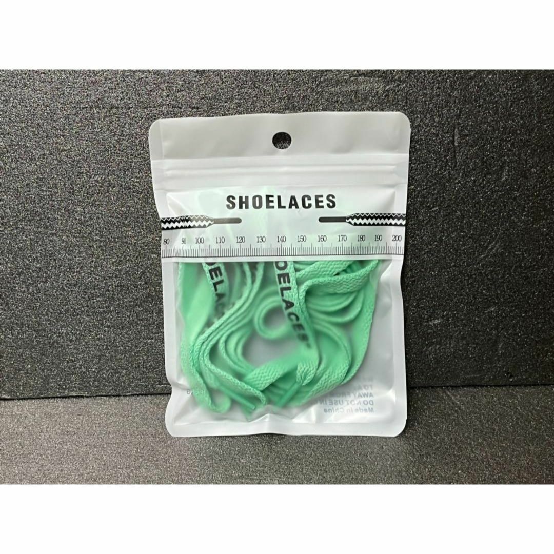 新品 120cm SHOELACES シューレース 平紐 靴紐 ミントグリーン⓵ メンズの靴/シューズ(スニーカー)の商品写真