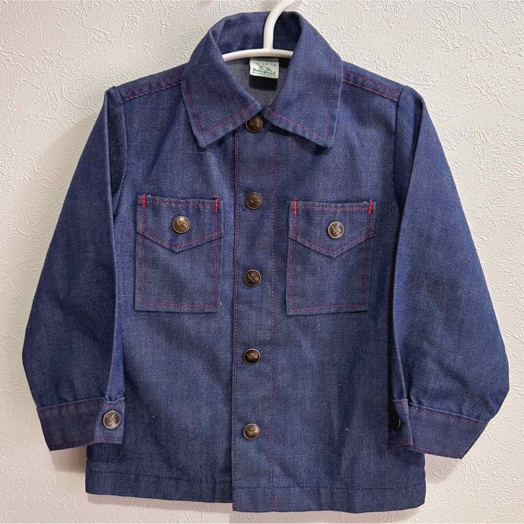 MARKEY'S(マーキーズ)のキッズ　古着　ヴィンテージ　デニム　70s レトロ　busterbrown キッズ/ベビー/マタニティのキッズ服男の子用(90cm~)(ジャケット/上着)の商品写真