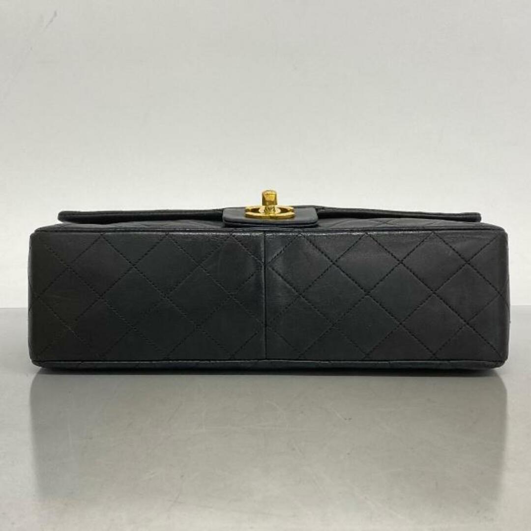 CHANEL(シャネル)の【4ic2511】シャネル ショルダーバッグ/マトラッセ/Wチェーン/ラムスキン/ブラック/ゴールド金具 【中古】 レディース レディースのバッグ(ショルダーバッグ)の商品写真