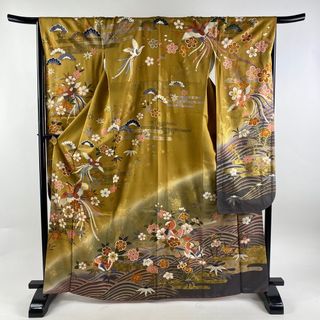 振袖 身丈166.5cm 裄丈67cm 正絹 名品 【中古】(着物)