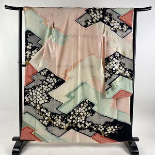 振袖 身丈159cm 裄丈61.5cm 正絹 名品 【中古】(着物)