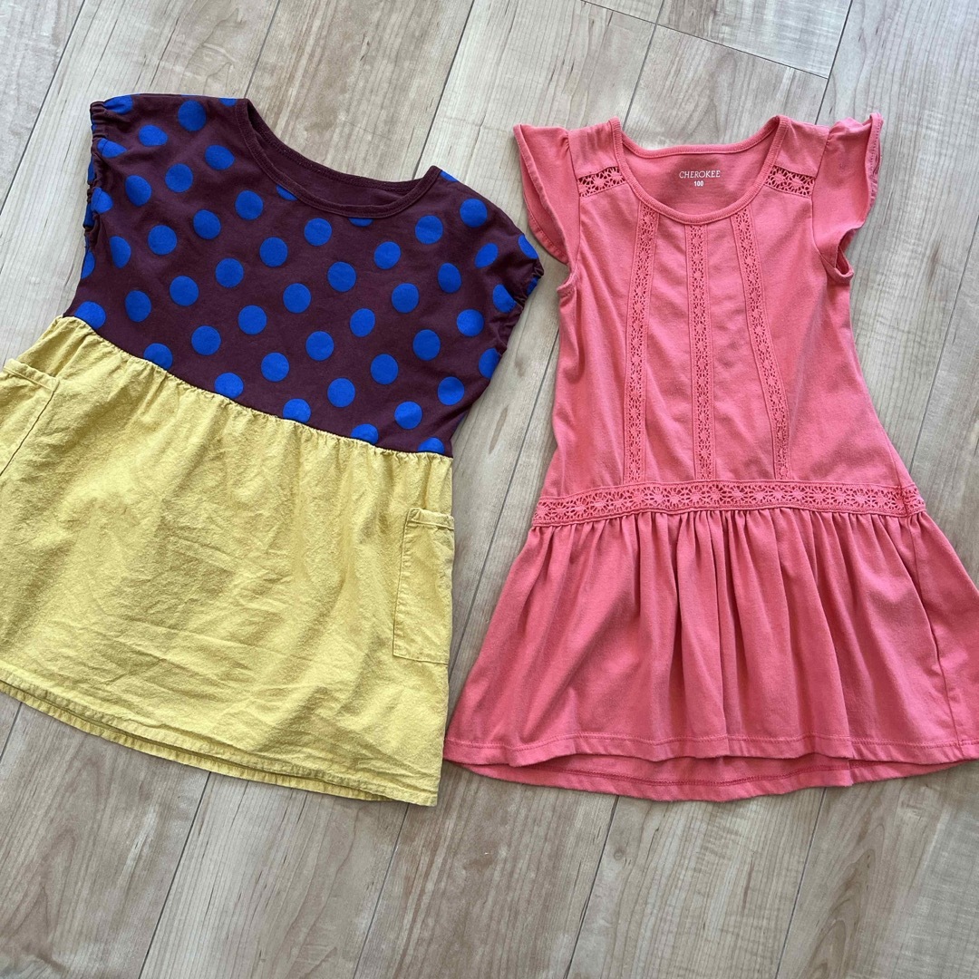 ベルメゾン(ベルメゾン)の夏ワンピース2点 キッズ/ベビー/マタニティのキッズ服女の子用(90cm~)(ワンピース)の商品写真