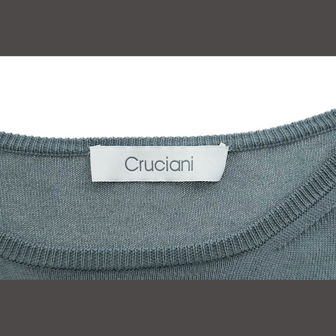 Cruciani(クルチアーニ)のクルチアーニ 27ゲージ コットン クルーネック 薄手 ニット 52 ● メンズのトップス(ニット/セーター)の商品写真