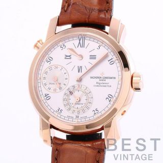 VACHERON CONSTANTIN - 【OH済】 ヴァシュロンコンスタンタン 【VACHERON CONSTANTIN】 マルタ デュアルタイム レギュレーター 42005/000R-9068 メンズ シルバー K18ピンクゴールド 腕時計 時計 MALTE DUAL TIME REGULATEUR SILVER K18PG VC【中古】 