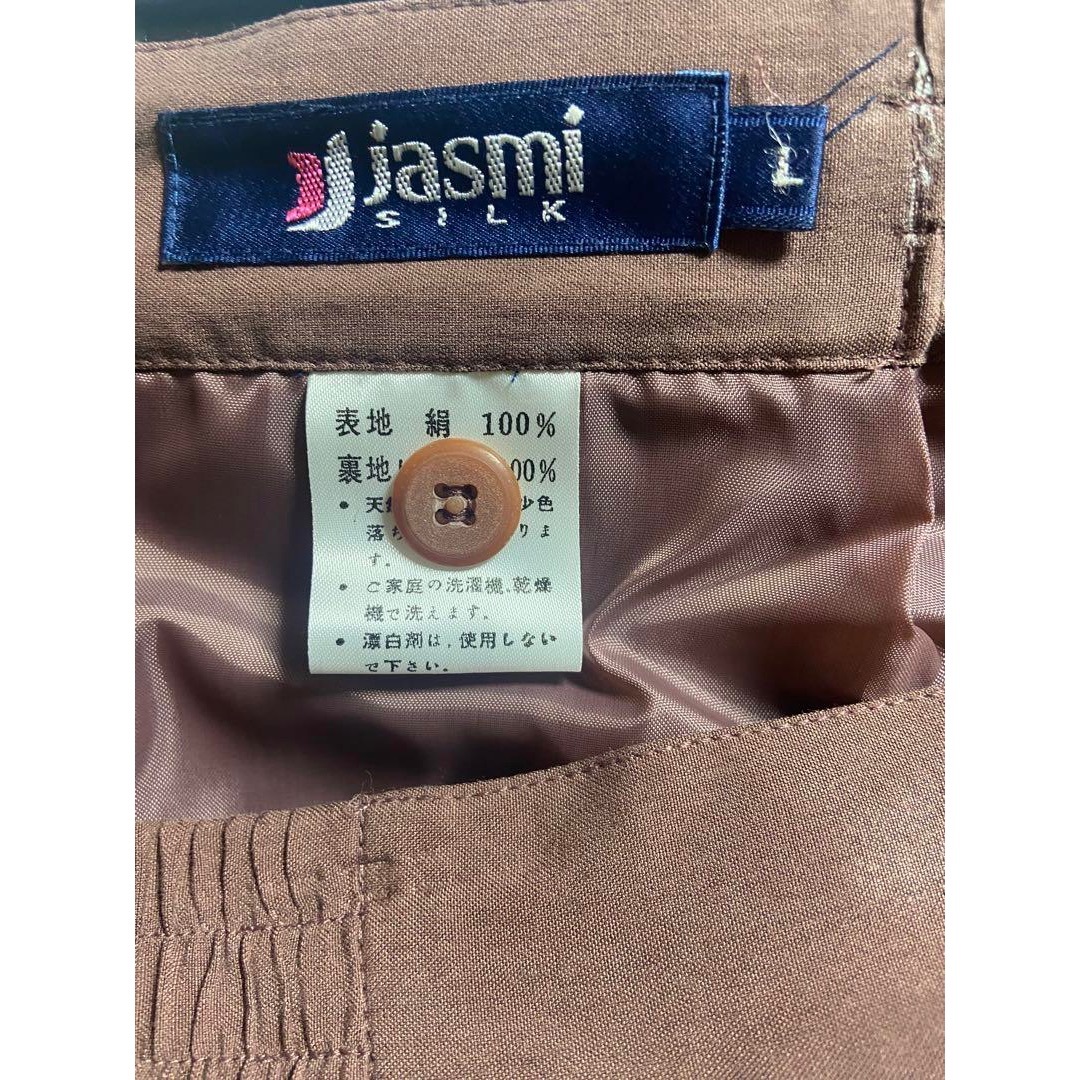 ジャスミ シルク jasmin silk スカート レディース シルク100% レディースのスカート(ひざ丈スカート)の商品写真