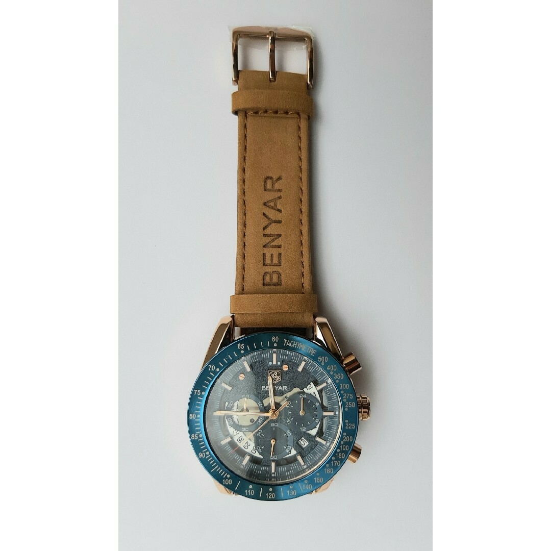 【新品 未使用】メンズ クロノグラフ腕時計1pc BY BENYAR メンズの時計(腕時計(アナログ))の商品写真
