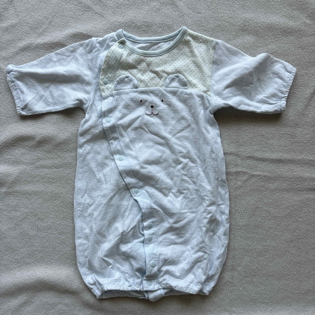 PETIT BATEAU(プチバトー)のカバーオール ロンパース ツーウェイオール キッズ/ベビー/マタニティのベビー服(~85cm)(カバーオール)の商品写真