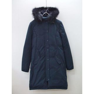 Cape HEIGHTS - cape HEIGHTS ELLNORA エルノラ コヨーテファー サイズS Aライン ロング ダウンコート ネイビー レディース ケープハイツ【中古】0-1021A∞