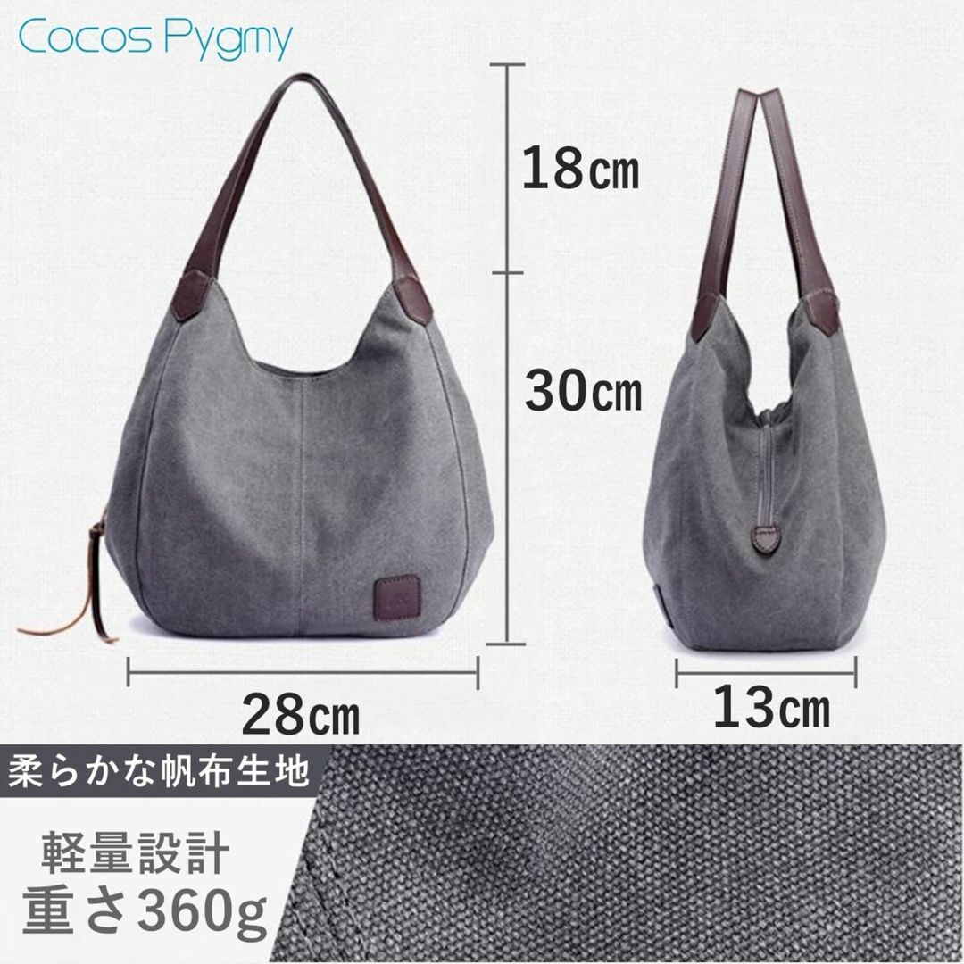 【色: ナチュラル】[Cocos Pygmy] 見た目以上にしっかり収納 ショル レディースのバッグ(その他)の商品写真