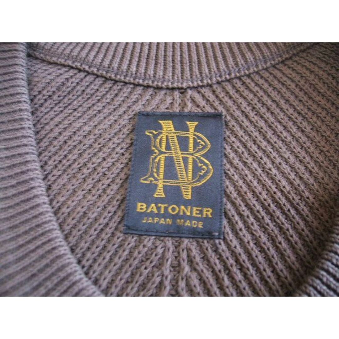 BATONER(バトナー)のBATONER コットン半袖ニット サイズ1 ニット ブラウン レディース バトナー【中古】0-0812S△ レディースのトップス(ニット/セーター)の商品写真