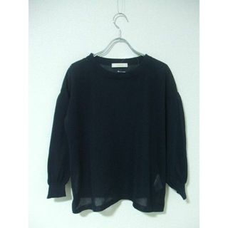 アナカ(Unaca)のUnaca ニットカットソー サイズ38 カットソー ネイビー ラメ レディース アナカ【中古】0-0731M▲(カットソー(長袖/七分))