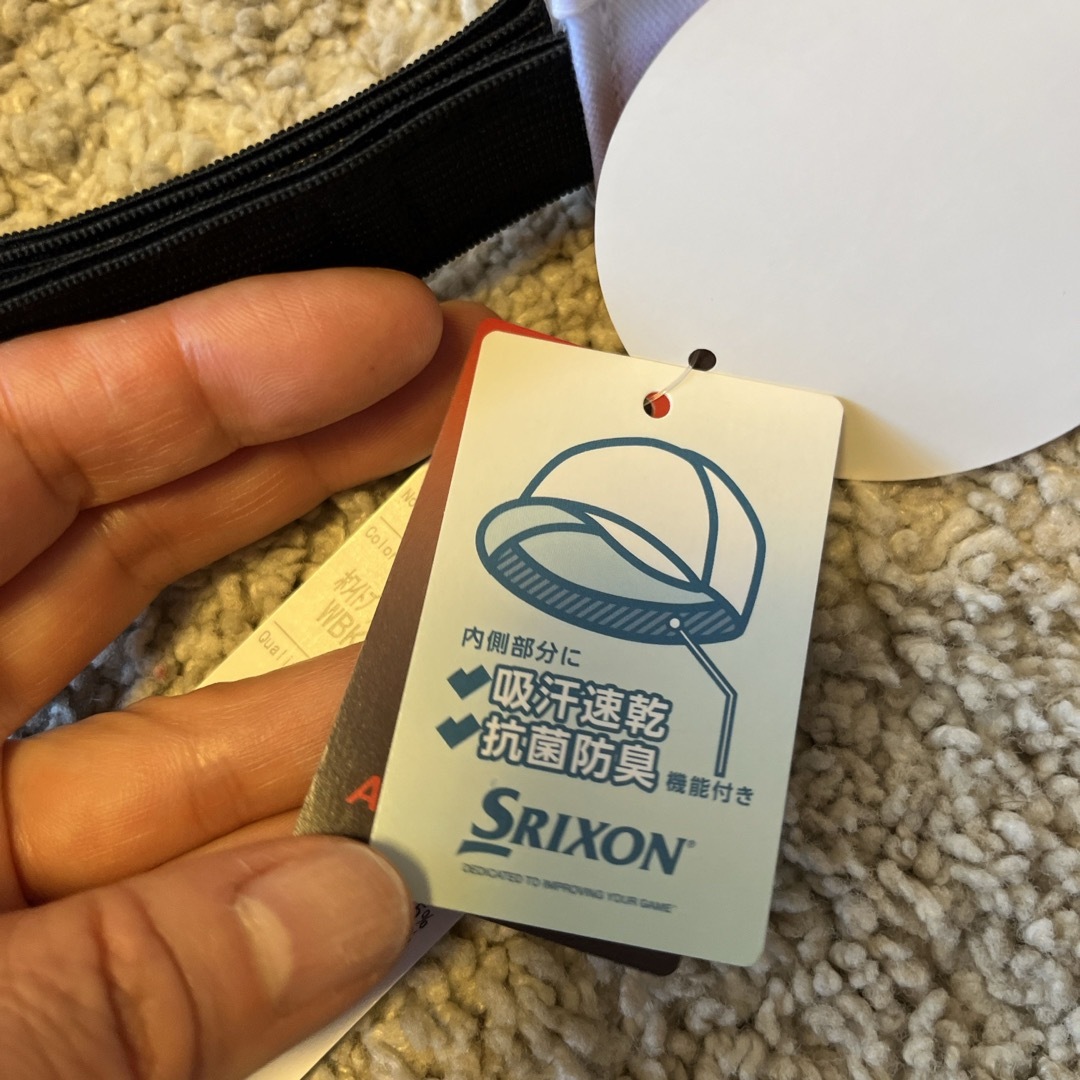 Srixon(スリクソン)のダンロップ スリクソン｜DUNLOP SRIXON バイザー フリーサイズ/ホワ スポーツ/アウトドアのゴルフ(ウエア)の商品写真