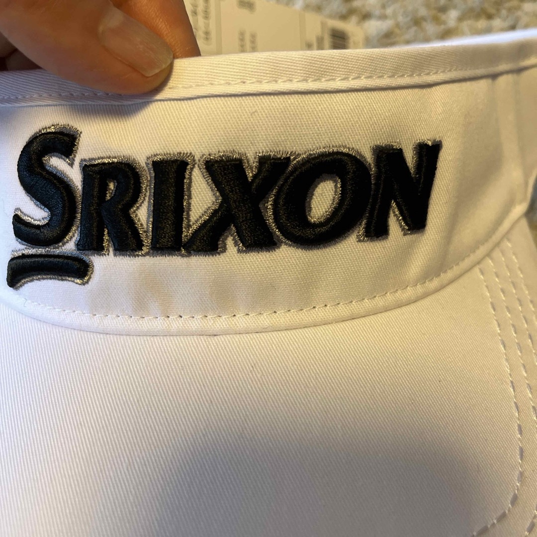 Srixon(スリクソン)のダンロップ スリクソン｜DUNLOP SRIXON バイザー フリーサイズ/ホワ スポーツ/アウトドアのゴルフ(ウエア)の商品写真