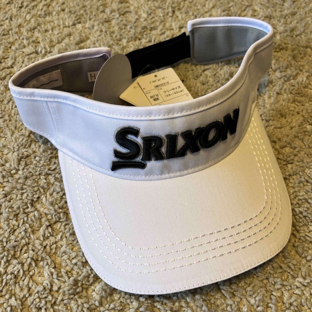 Srixon(スリクソン)のダンロップ スリクソン｜DUNLOP SRIXON バイザー フリーサイズ/ホワ スポーツ/アウトドアのゴルフ(ウエア)の商品写真