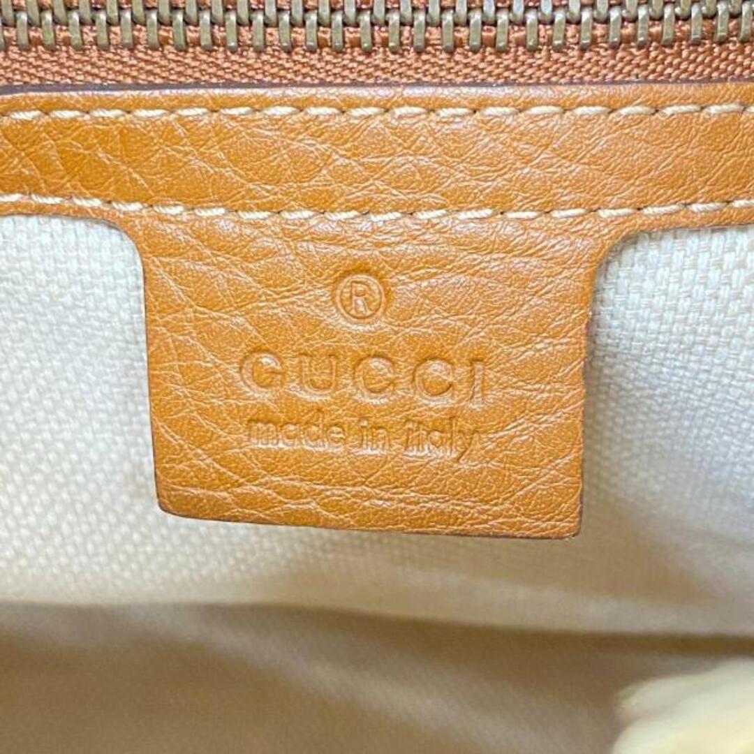 Gucci(グッチ)の【4ic2713】グッチ ショルダーバッグ/ソーホー/308982/レザー/ストロー/ブラウン/ベージュ/ゴールド金具 【中古】 レディース レディースのバッグ(ショルダーバッグ)の商品写真