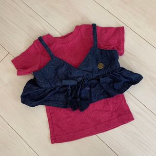 ブリーズ(BREEZE)のビスチェ付きTシャツ♡80cm♡新品未使用(シャツ/カットソー)
