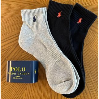 ポロラルフローレン(POLO RALPH LAUREN)の新品★ポロラルフローレン メンズソックス　25〜27㎝　3足セット(ソックス)