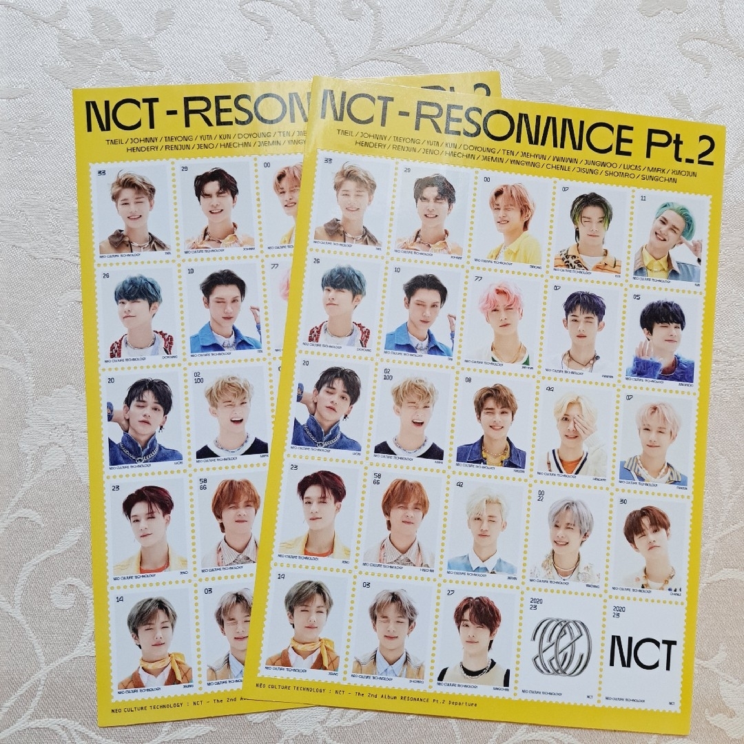 NCT(エヌシーティー)のNCT 2020 RESONANCE Pt.2 ステッカー　2枚 エンタメ/ホビーのタレントグッズ(アイドルグッズ)の商品写真