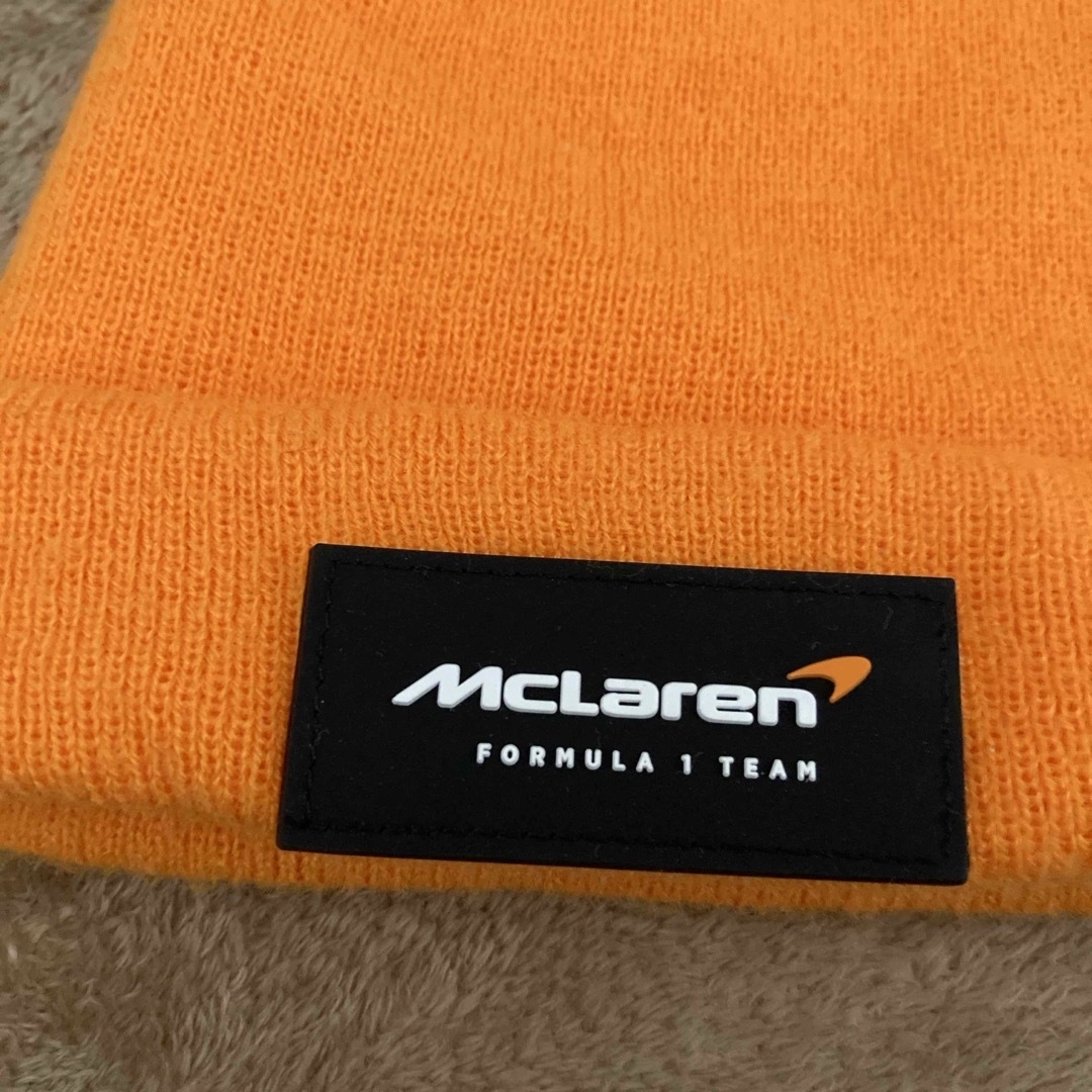 Maclaren(マクラーレン)のマクラーレン　ビーニー　ニューエラ　オレンジ　ニット メンズの帽子(ニット帽/ビーニー)の商品写真