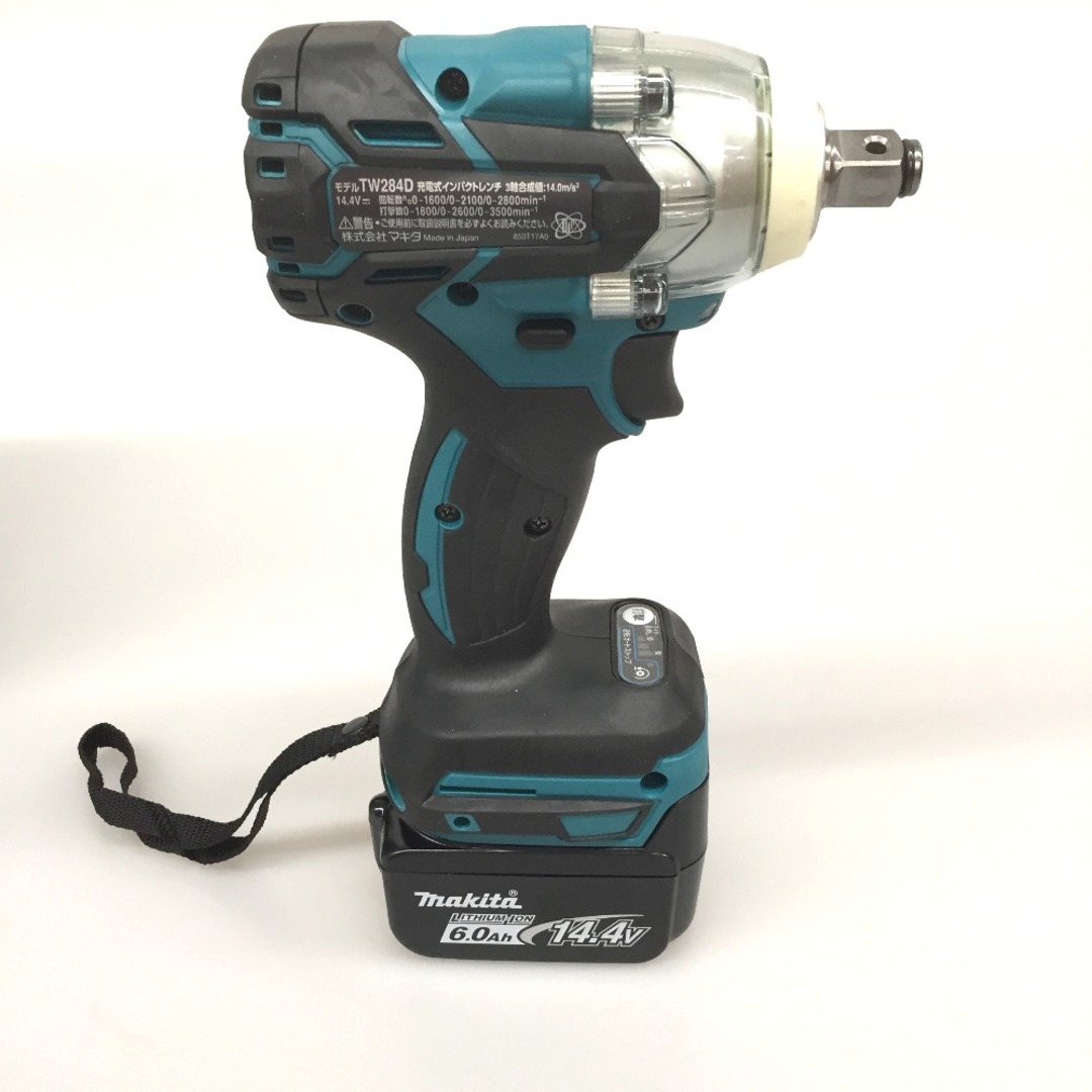 Makita(マキタ)の△△MAKITA マキタ 14.4v 充電式インパクトレンチ（バッテリ2個・充電器・ケース付き） TW284DRGX ブルー インテリア/住まい/日用品の文房具(その他)の商品写真