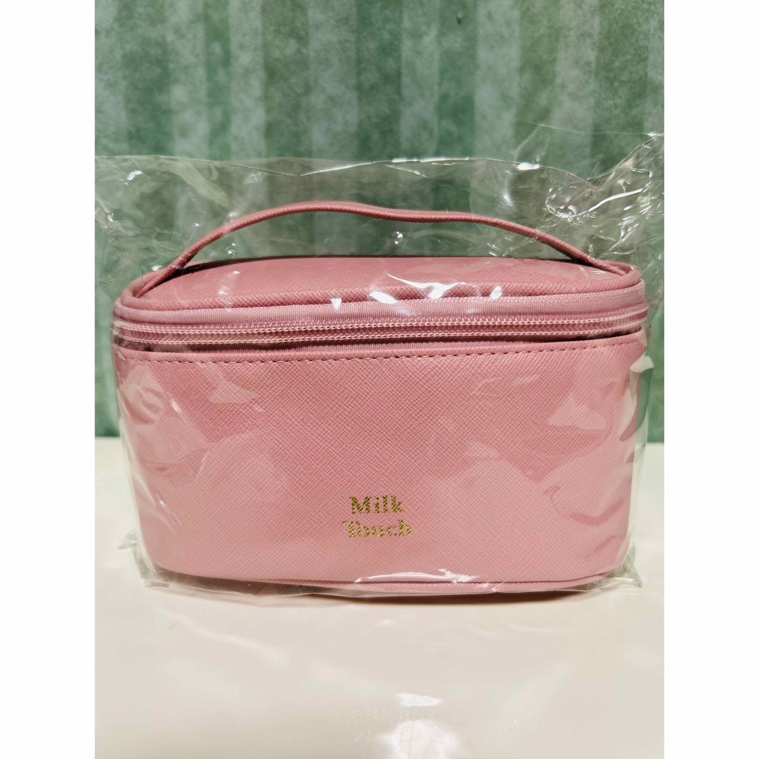 【新品】Milk Touchミルクタッチ　ピンク♡コスメポーチ　メイクブラシ コスメ/美容のメイク道具/ケアグッズ(メイクボックス)の商品写真