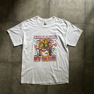 ギルタン(GILDAN)のGILDAN tシャツ ホワイト L ニューオリンズフレンチクォーター(Tシャツ/カットソー(半袖/袖なし))
