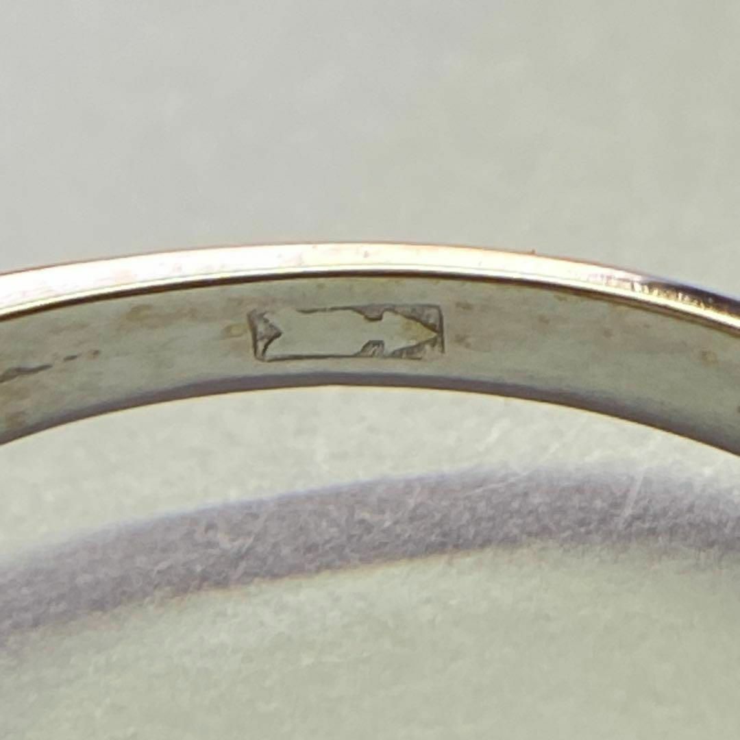K14WG　天然エメラルドリング　サイズ14号　ホワイトゴールド　5月誕生石 レディースのアクセサリー(リング(指輪))の商品写真