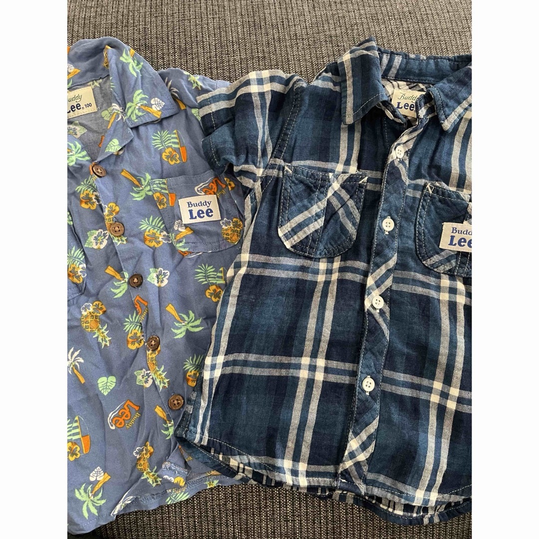 *Lee半袖シャツ2枚セット 100cm* キッズ/ベビー/マタニティのキッズ服男の子用(90cm~)(ブラウス)の商品写真