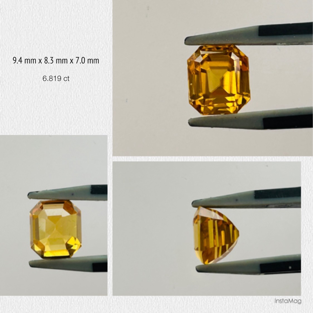 (★R0523-8)『決算セール』天然イエロージルコン　6.819ct レディースのアクセサリー(その他)の商品写真